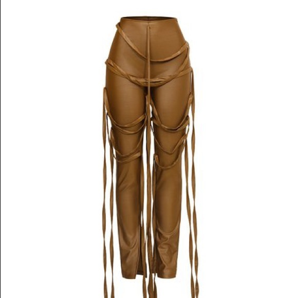 Pants \u0026 Jumpsuits | Leather Caged Pants 